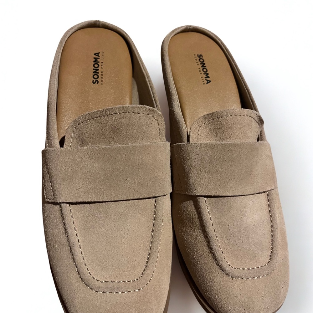 Sonoma Women's Tan Suede Loafers